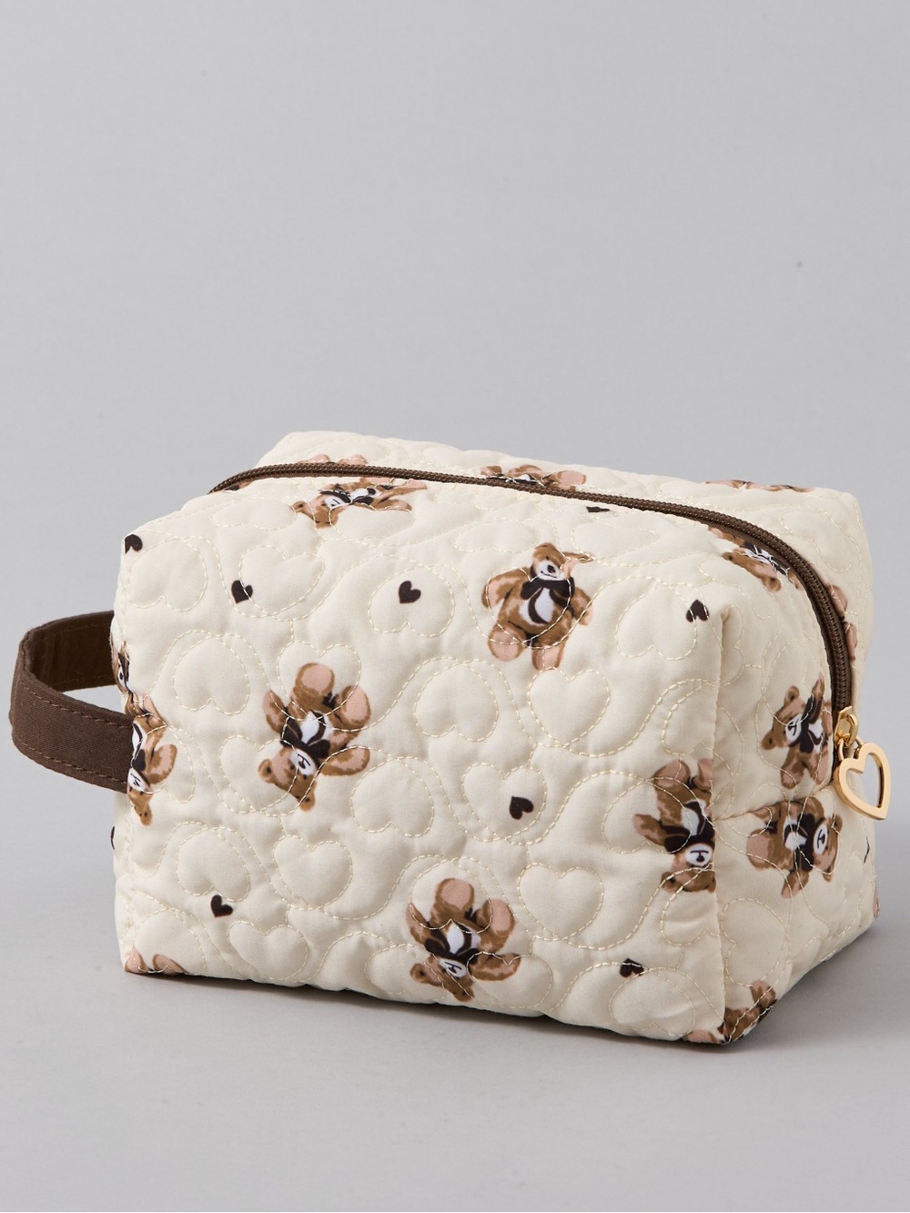 American Eagle Teddy Bear Cosmetic Bag NWT